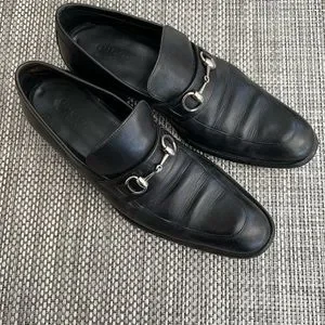 Gucci | Shoes | Mens Gucci Black Leather Slipones | Poshmark display picture 2